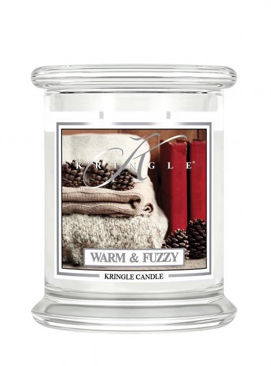 22692821636740941 Średnia świeca zapachowa z dwoma knotami Warm and Fuzzy 411g - obrazek 1