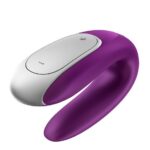 Double Fun Partner Vibrator wibrator dla par sterowany aplikacją Violet