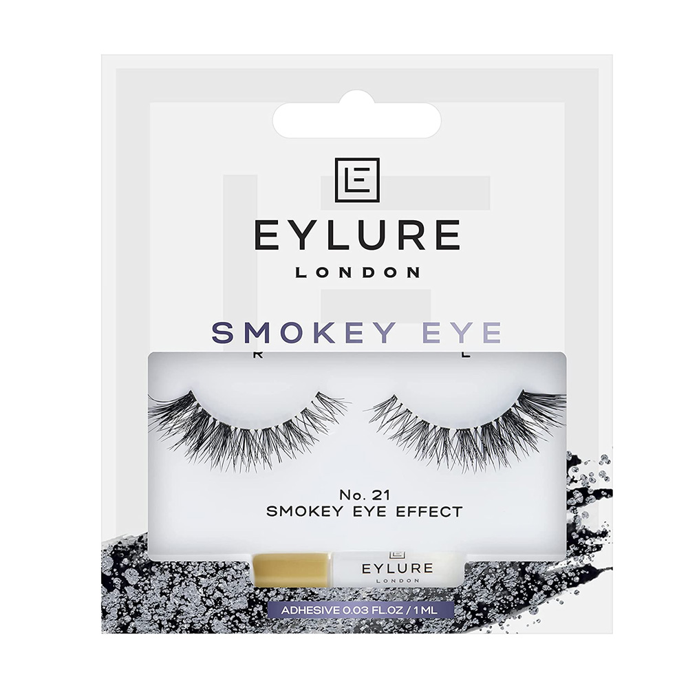 22818191676351228 Smokey Eye Lashes sztuczne rzęsy z klejem No. 21 - obrazek 1