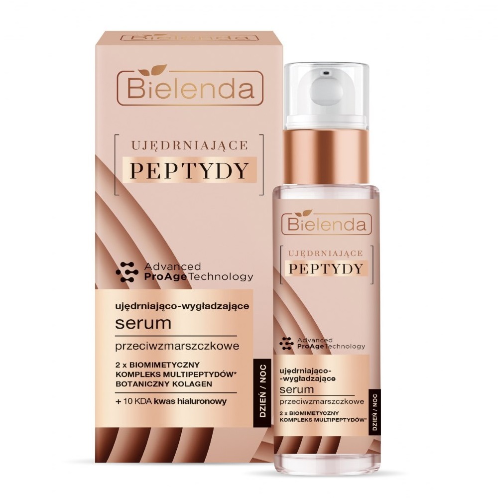 22842571674467107 Ujędrniające Peptydy ujędrniająco-wygładzające serum przeciwzmarszczkowe na dzień i noc 30ml - obrazek 1