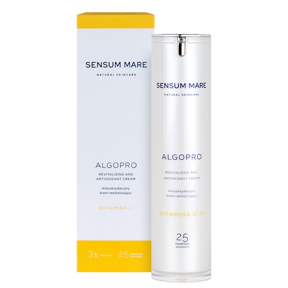 22856651756468545 Algopro antyoksydacyjny rewitalizujący krem do twarzy z 3% witaminą C 50ml - obrazek 1