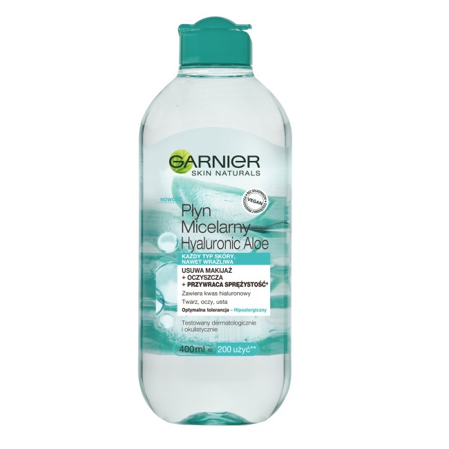 22936421613404314 Hyaluronic Aloe płyn micelarny do każdego typu skóry 400ml - obrazek 1