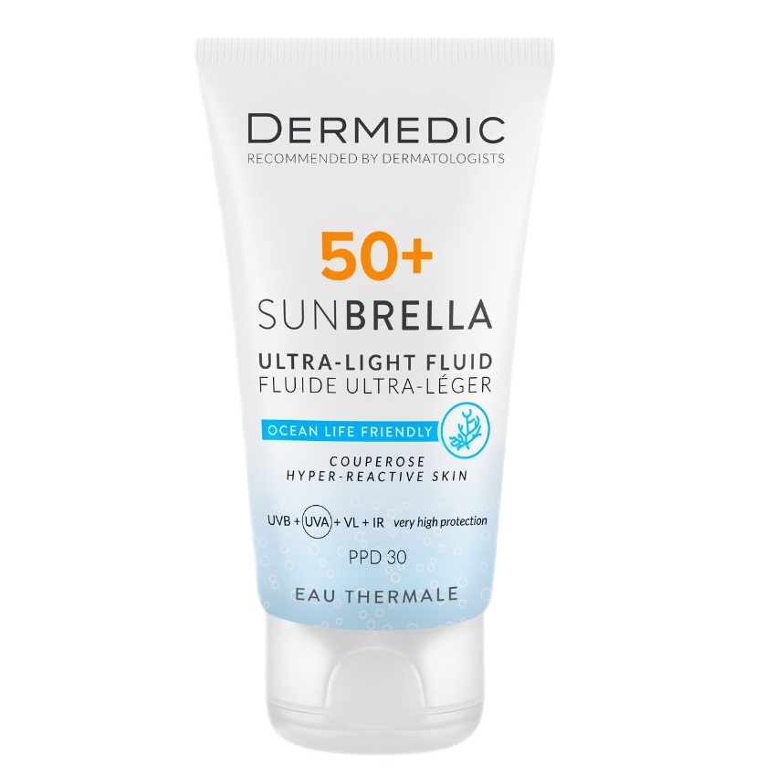 22973761778652188 Sunbrella ultralekki krem ochronny SPF50+ dla skóry naczyniowej i nadreaktywnej 40ml - obrazek 1