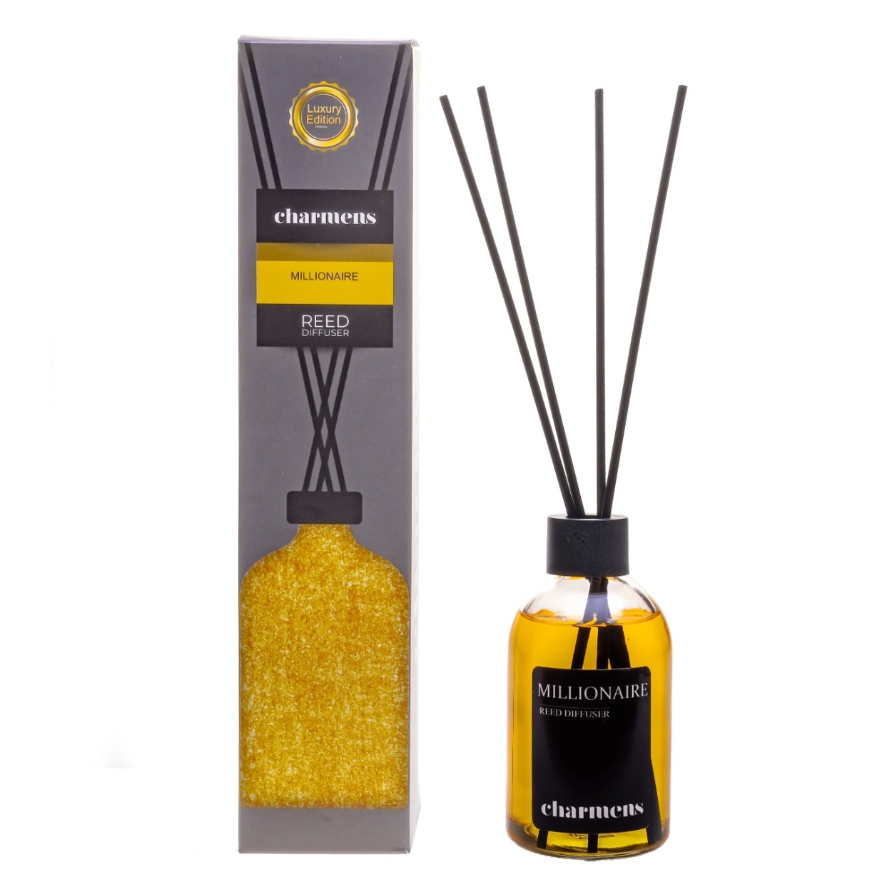 23016291697203945 Luxury Edition Reed Diffuser patyczki zapachowe Millionaire 110ml - obrazek 1