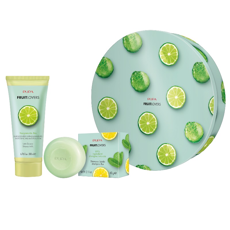 23055451685445785 Fruit Lovers Bergamot zestaw żel pod prysznic 200ml + szampon w kostce 60g - obrazek 1
