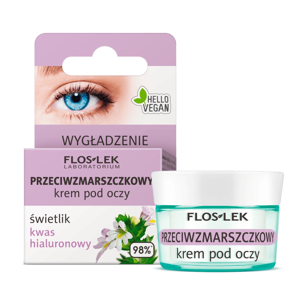 23110581776856084 Przeciwzmarszczkowy krem pod oczy świetlik kwas hialuronowy 15ml - obrazek 1
