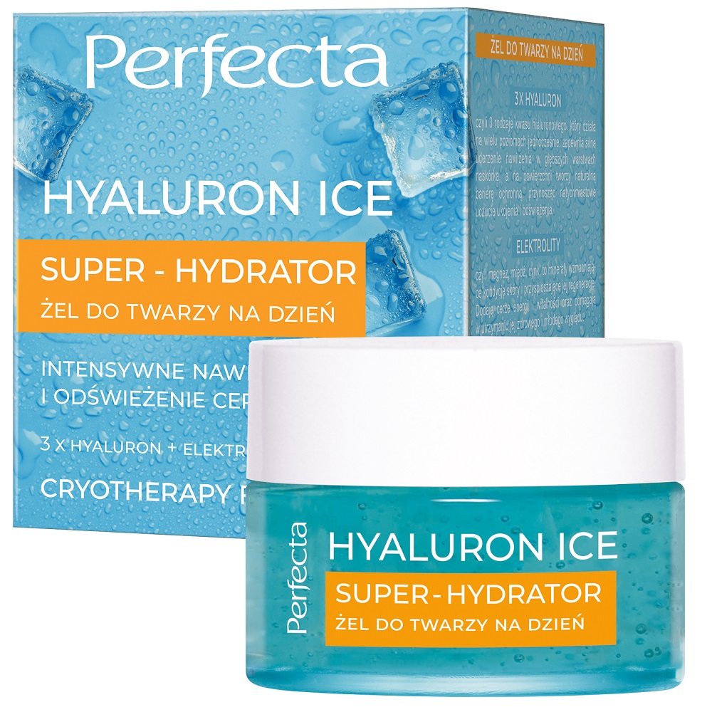 23111001689234057 Hyaluron Ice Super-Hydrator żel do twarzy na dzień 50ml - obrazek 1