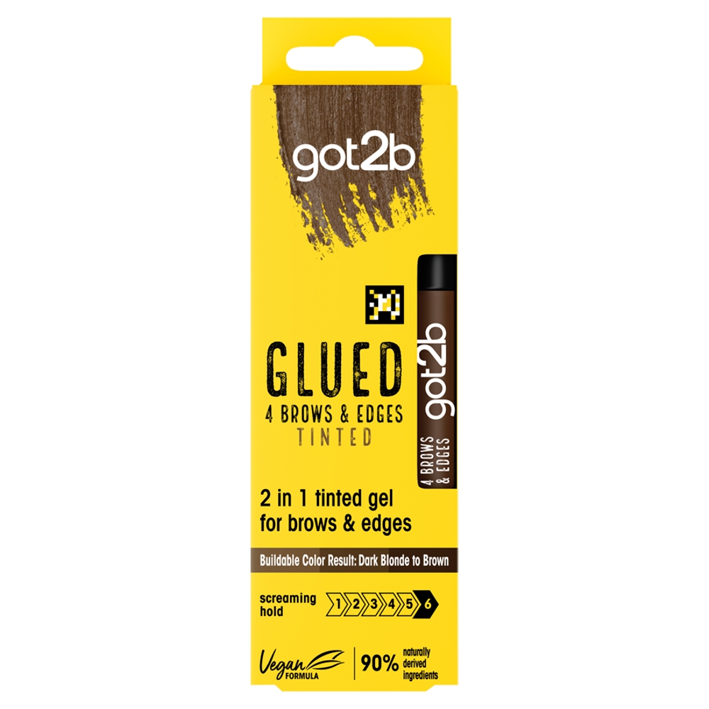 2318651747059110 Glued 4 Brows & Edges Tinted żel do stylizacji brwi Brown 16ml - obrazek 1