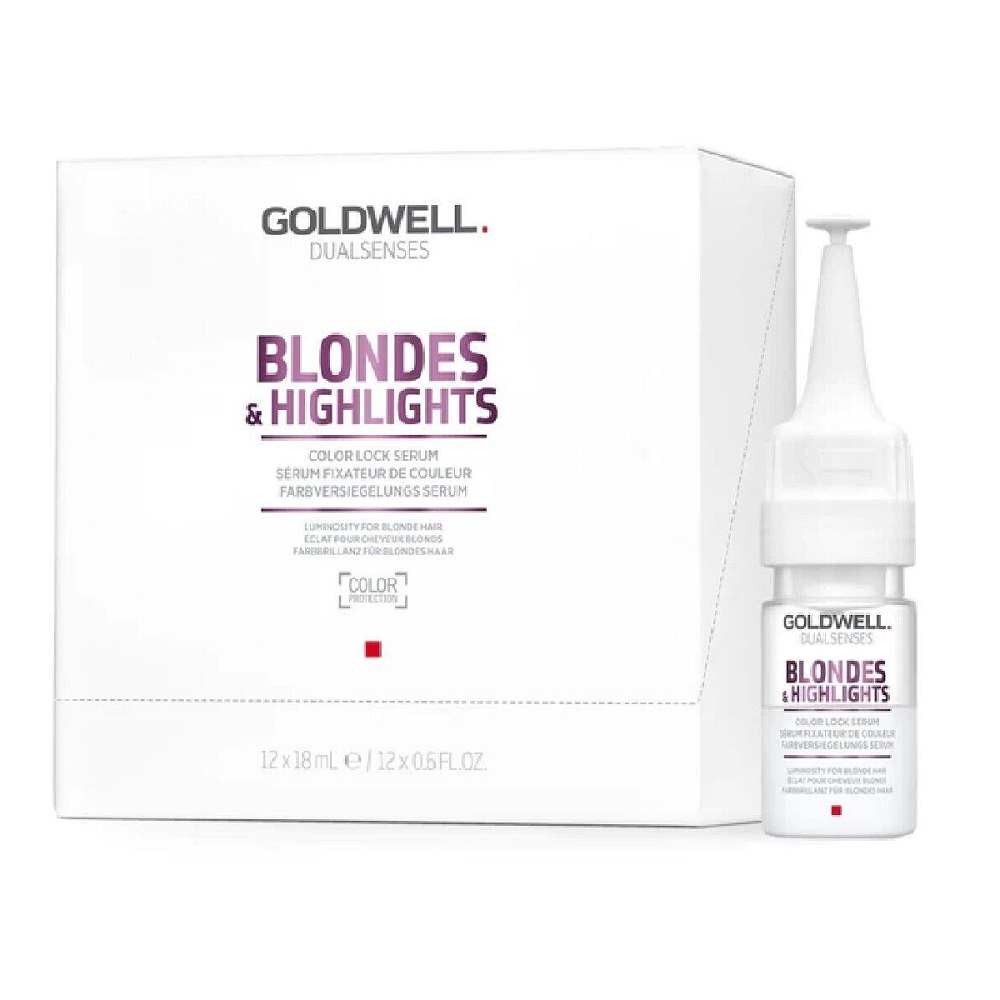 23195571672141763 Dualsenses Blondes&Highlights Color Lock Serum intensywne serum do włosów farbowanych 12x18ml - obrazek 1