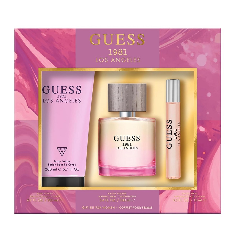 23216841761125983 1981 Los Angeles Women zestaw woda toaletowa spray 100ml + woda toaletowa spray 15ml + balsam do ciała 200ml - obrazek 1