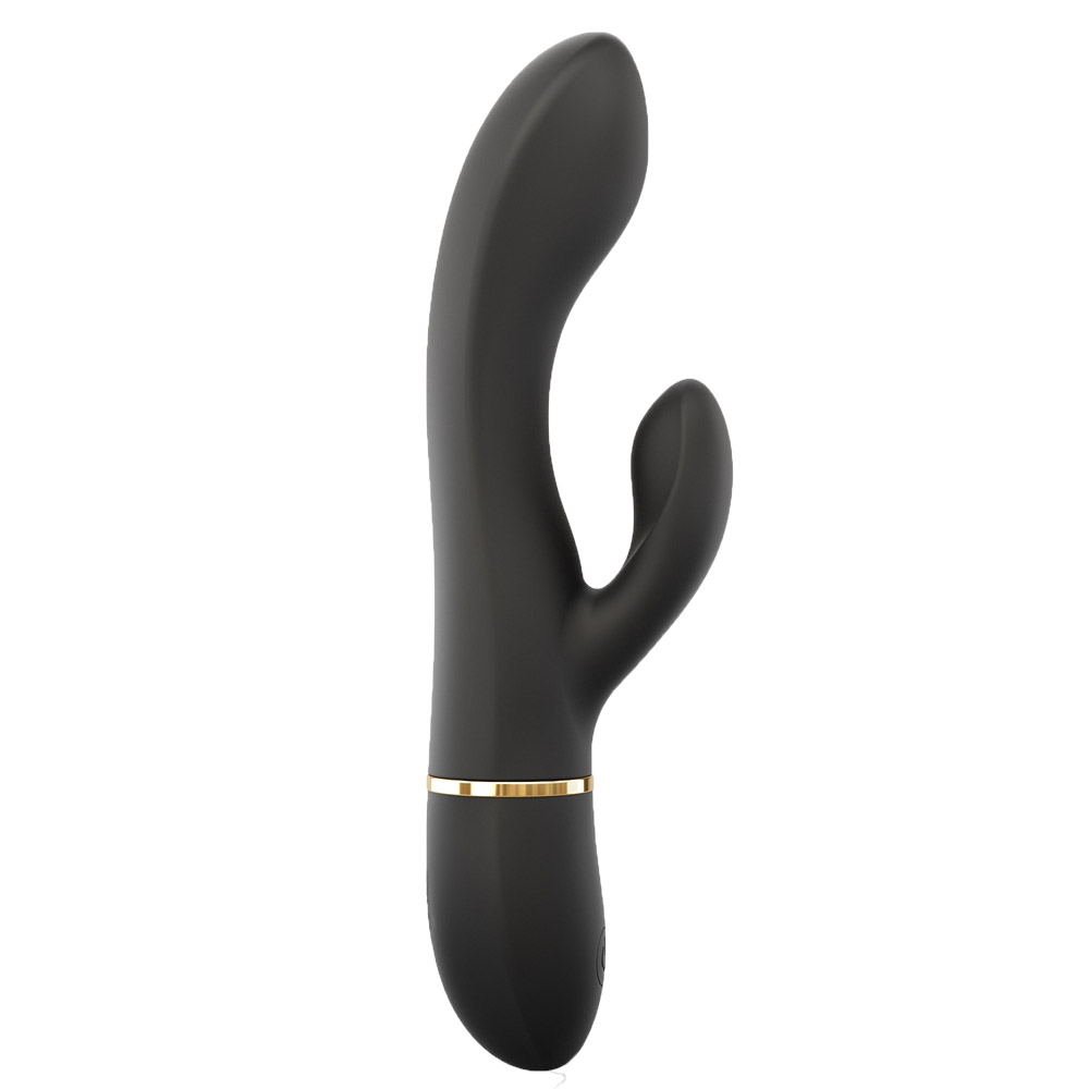 2324271627989056 Glam Rabbit wibrator typu króliczek ze stymulatorem łechtaczki Black - obrazek 1
