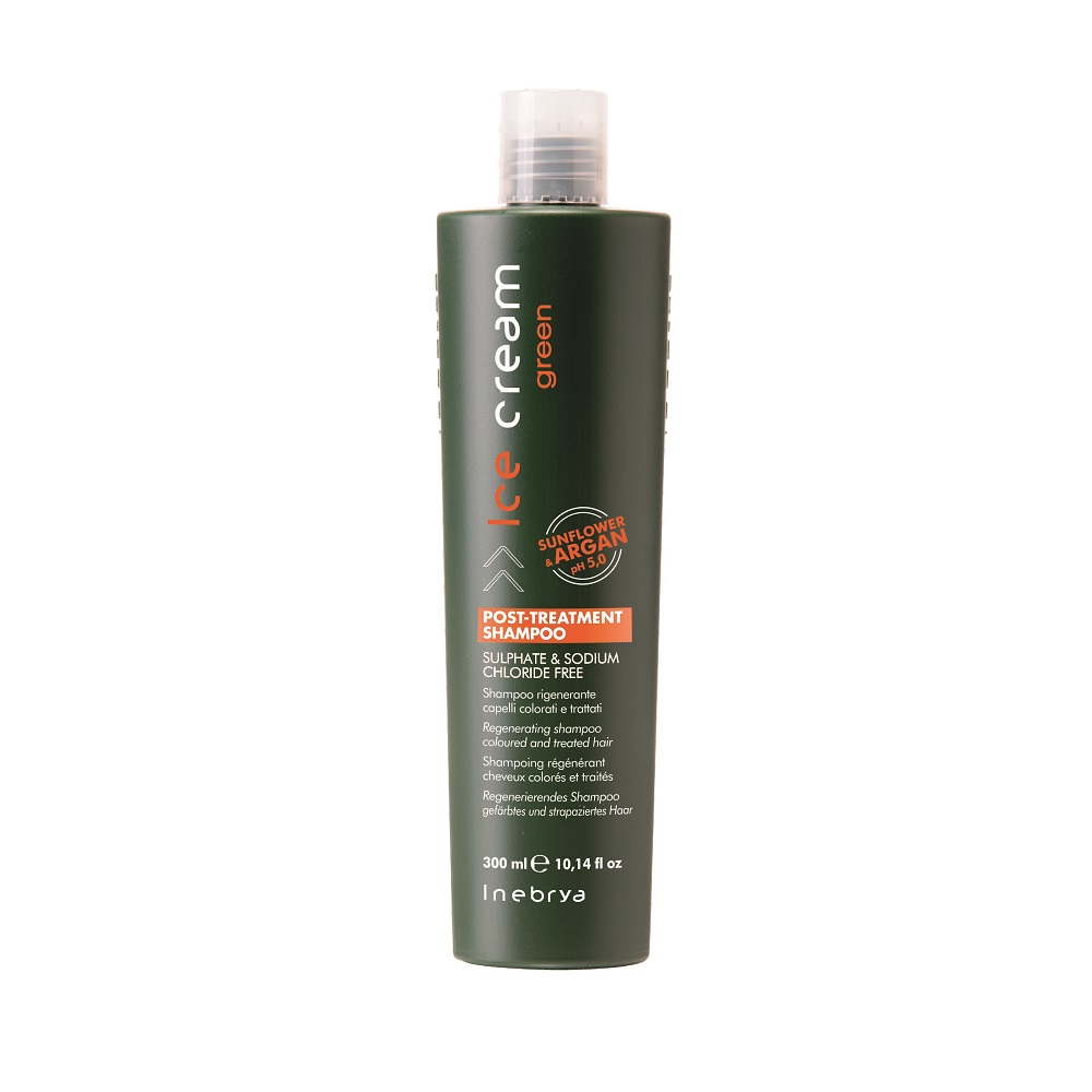 2324811582613848 Ice Cream Green Post-Treatment szampon do włosów osłabionych i zniszczonych zabiegami pH 5.0 300ml - obrazek 1