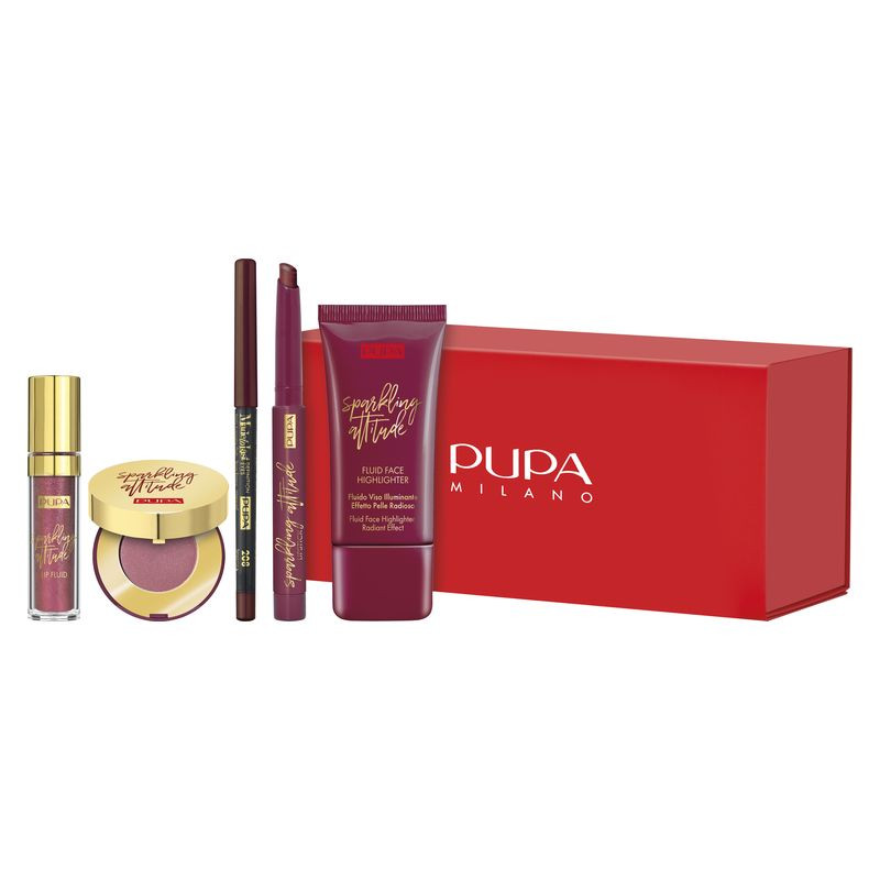 23271261685457090 My Fabulous Beauty Box zestaw cień do powiek 1.8g + kredka do oczu 0.35g + pomadka do ust 1.2g + pomadka w płynie do ust 3.5ml + płynny rozświetlacz do twarzy 30ml - obrazek 1
