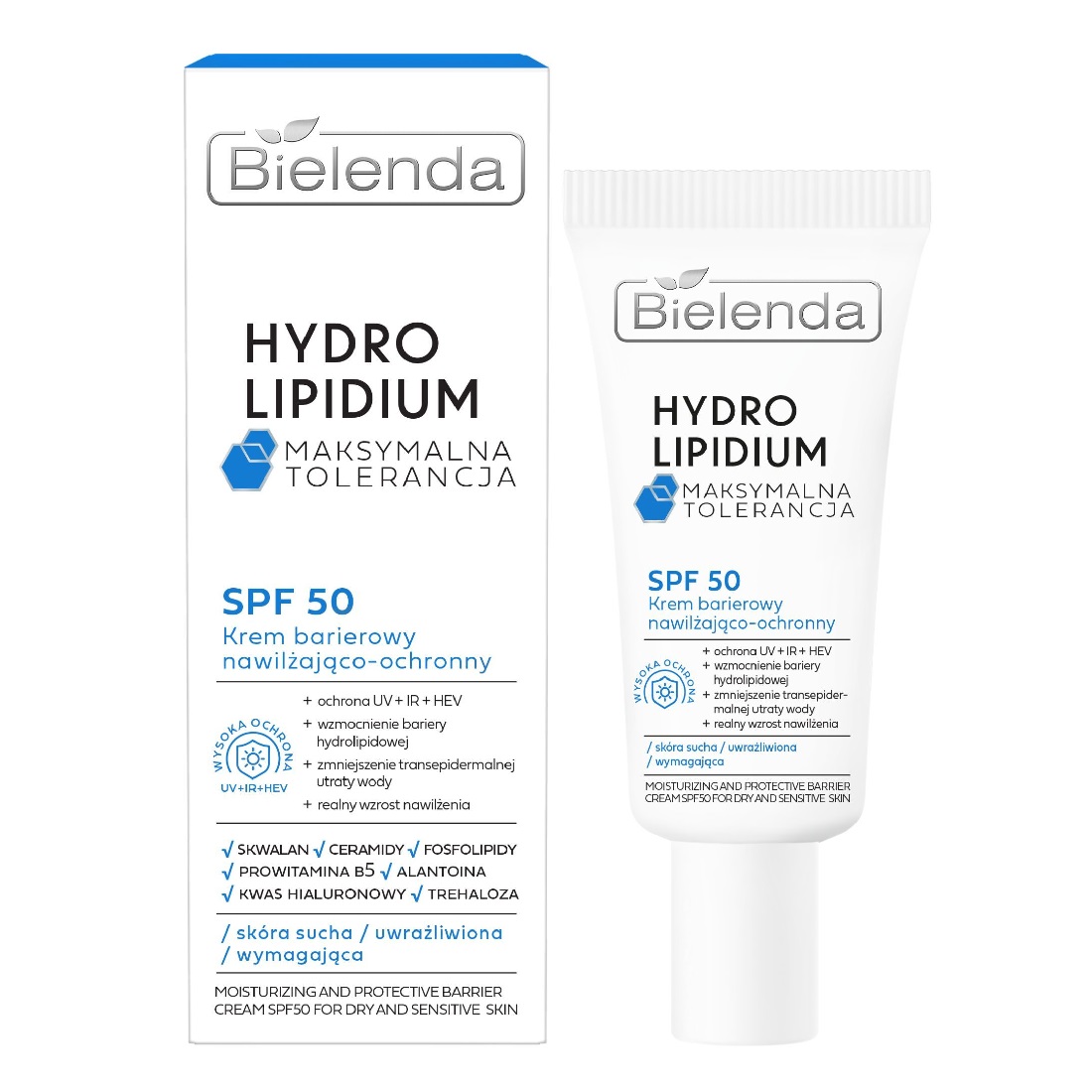 23278061688655029 Hydro Lipidium krem barierowy SPF50 nawilżająco-ochronny 30ml - obrazek 1