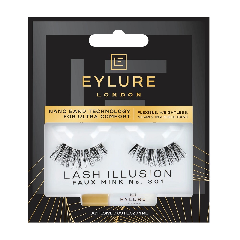 23281711676355103 Lash Illusion Lashes sztuczne rzęsy z klejem No. 301 - obrazek 1