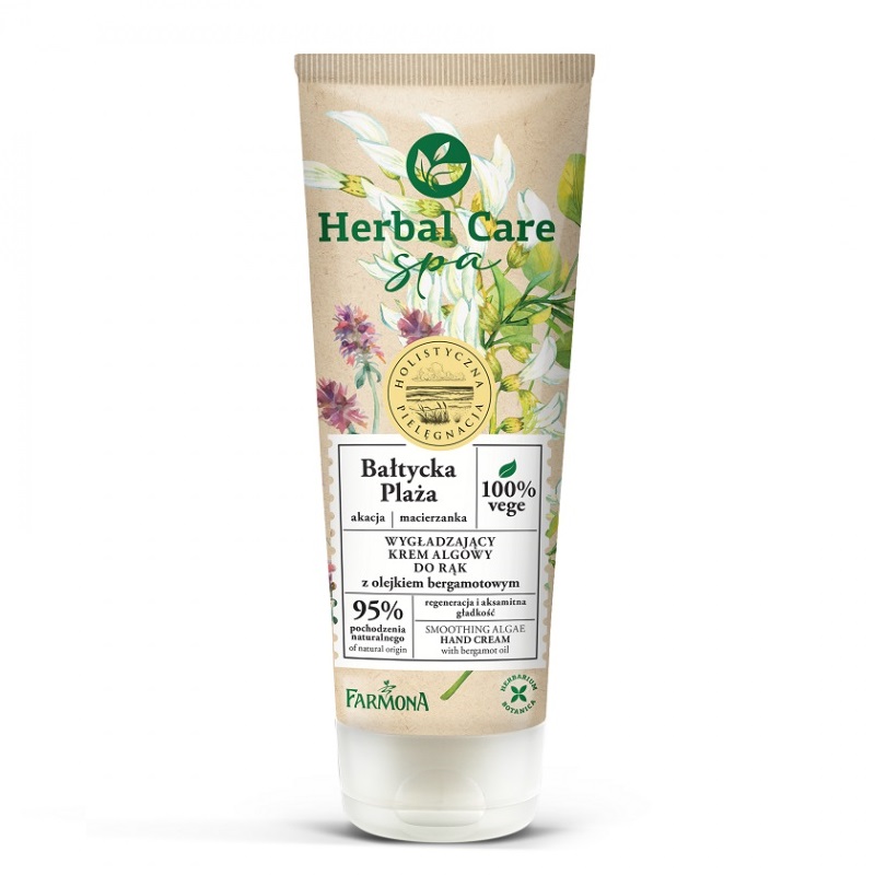23303171686821873 Herbal Care Spa wygładzający krem algowy do rąk Bałtycka Plaża 100ml - obrazek 1