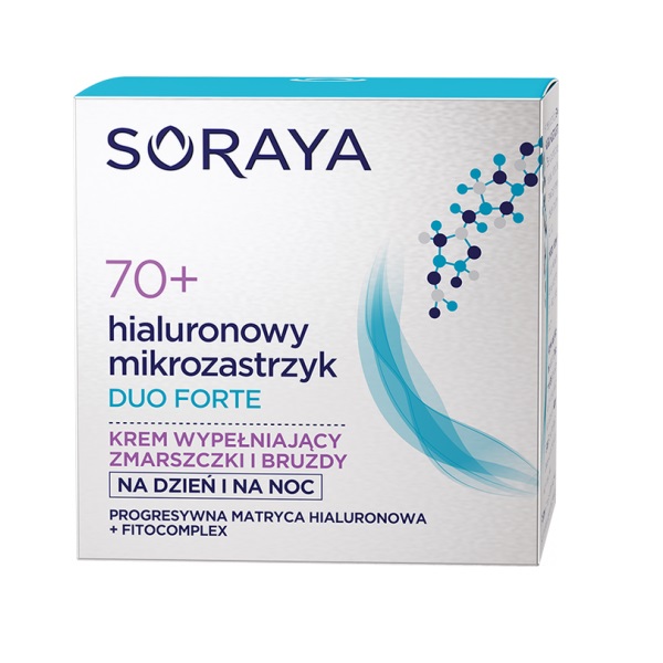 23311161594884652 Hialuronowy Mikrozastrzyk Duo Forte 70+ krem wypełniający zmarszczki i bruzdy na dzień i na noc 50ml - obrazek 1