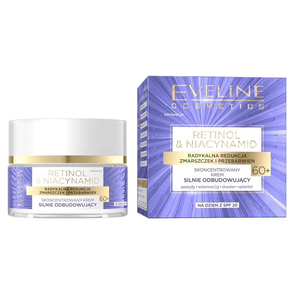 2336691675837022 Retinol&Niacynamid skoncentrowany krem silnie odbudowujący na dzień 60+ 50ml - obrazek 1