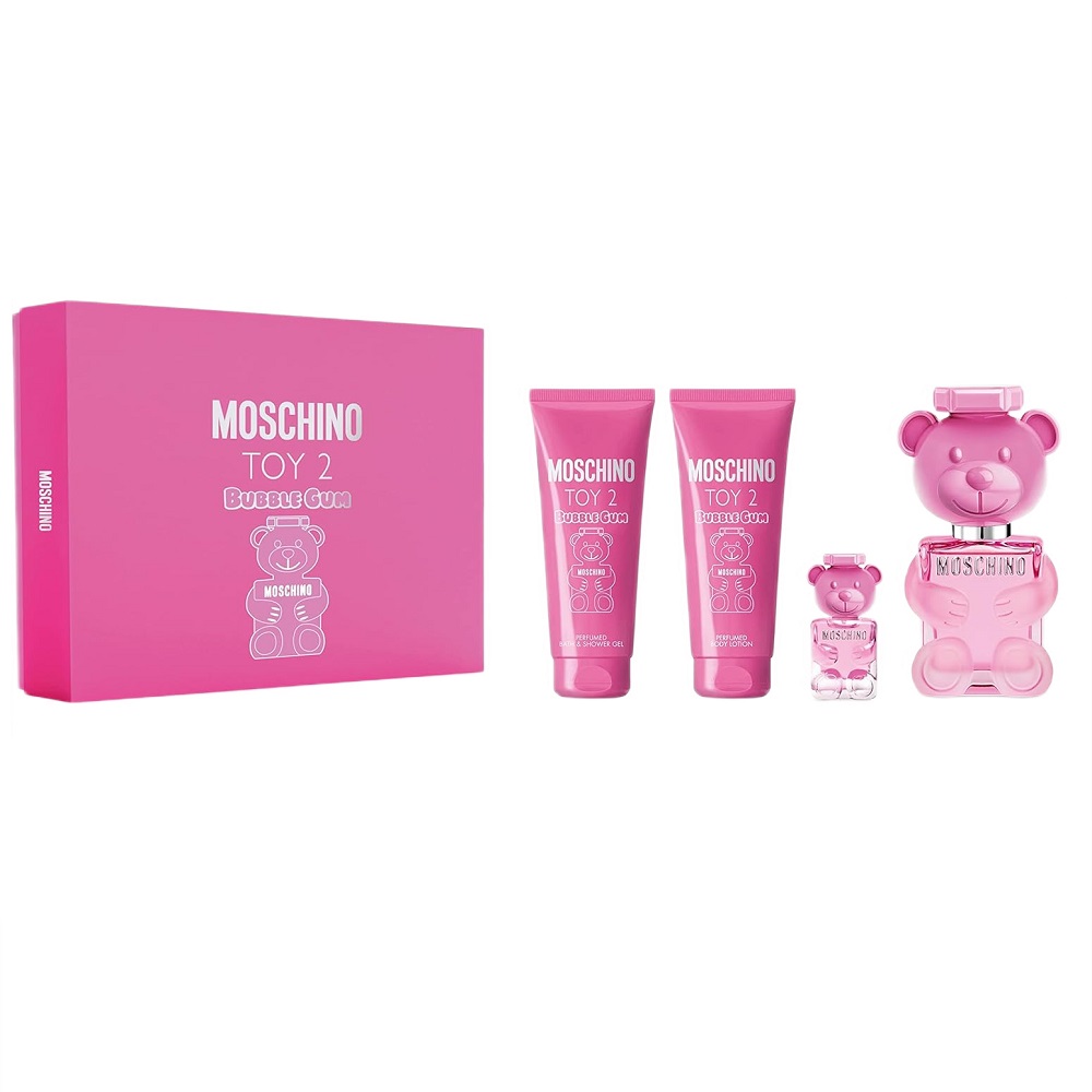 23428481762974855 Toy 2 Bubble Gum zestaw woda toaletowa spray 100ml + balsam do ciała 100ml + żel pod prysznic 100ml + woda toaletowa spray 5ml - obrazek 1