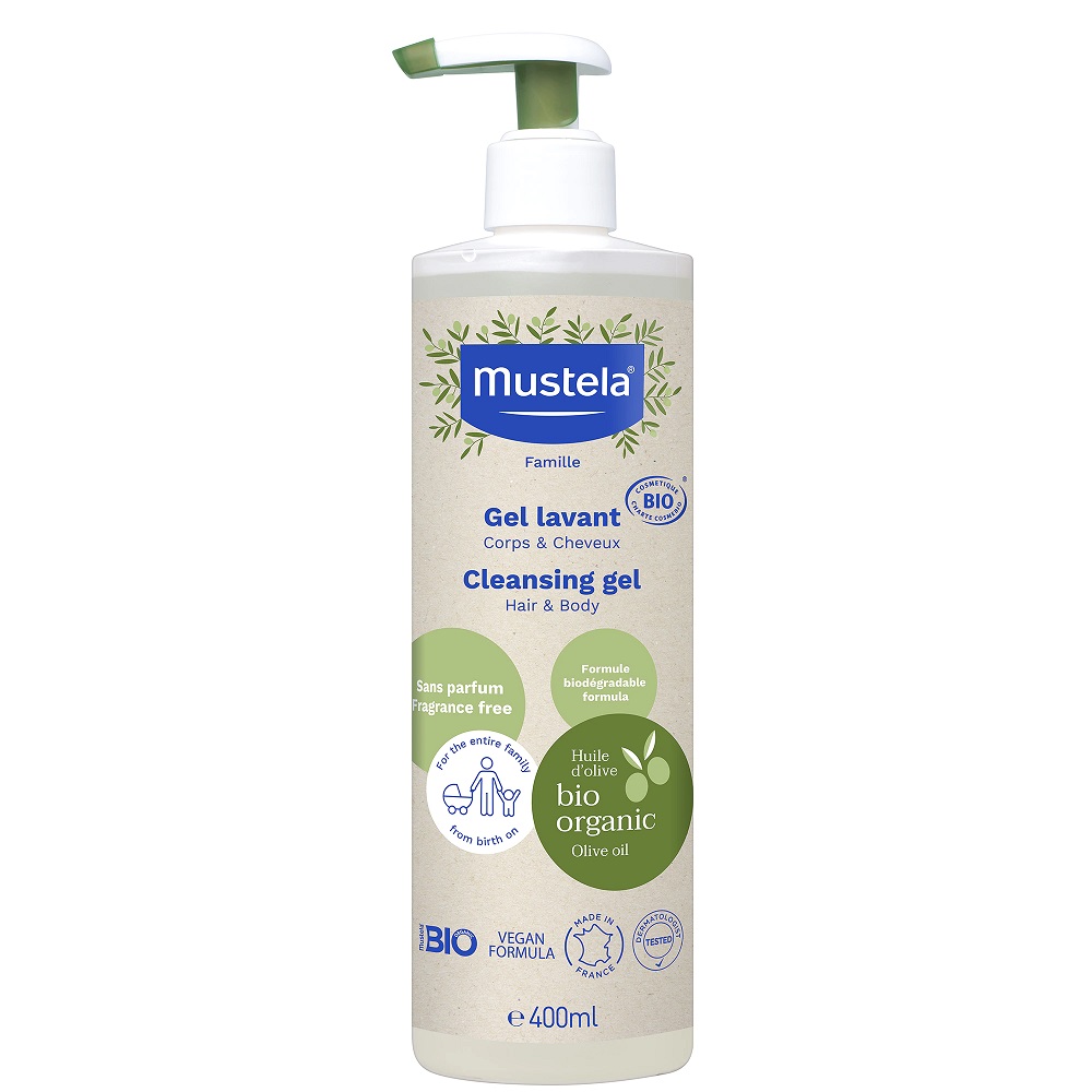 23564511678179293 Organic Cleansing Gel organiczny żel do mycia ciała i włosów 400ml - obrazek 1