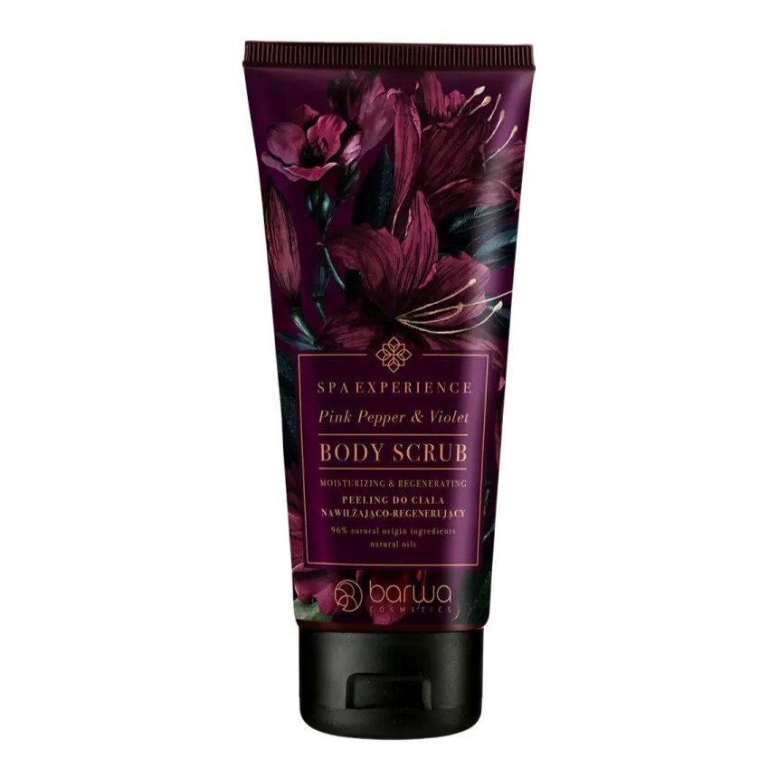 23719281709551233 Spa Experience peeling do ciała nawilżająco-regenerujący Pink Pepper & Violet 180ml - obrazek 1