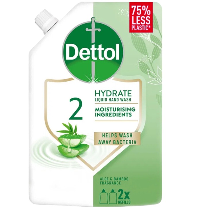 23755031739294939 Nawilżające mydło do rąk w płynie aloes i bambus refill 500ml - obrazek 1