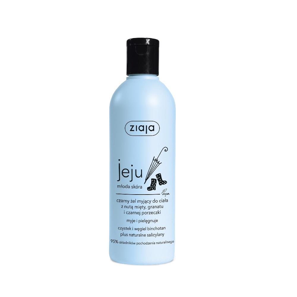 23988441649668211 Jeju czarne mydło pod prysznic z nutą mięty granatu i czarnej porzeczki 300ml - obrazek 1