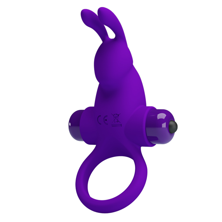 24012881621928534 Vibrant Penis Ring wibrujący pierścień dla mężczyzn Królik - obrazek 1