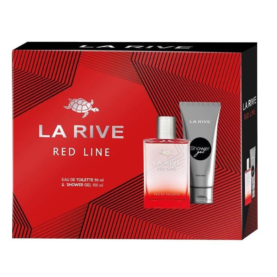 24129451678976989 Red Line For Men zestaw woda toaletowa spray 90ml + żel pod prysznic 100ml - obrazek 1