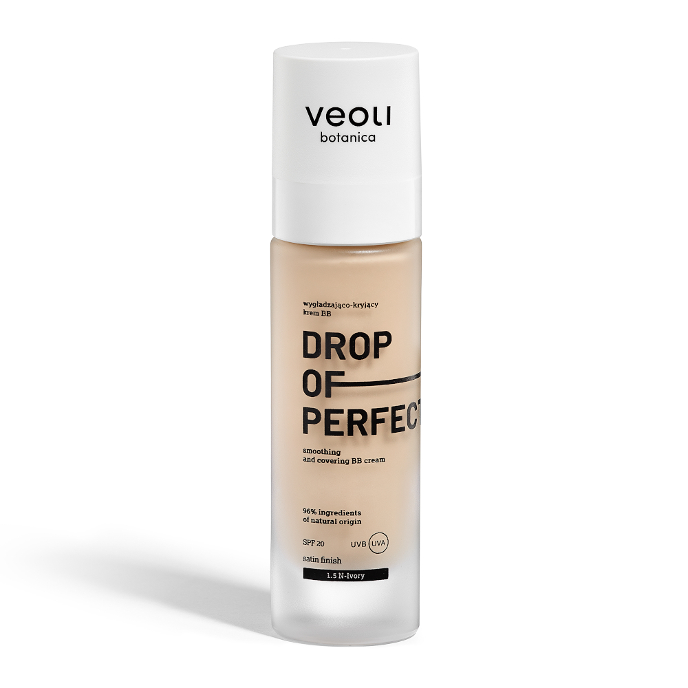 24153751648627350 Drop Of Perfection SPF20 wygładzająco-kryjący krem BB o lekkiej formule 1.5 N-Ivory 30ml - obrazek 1