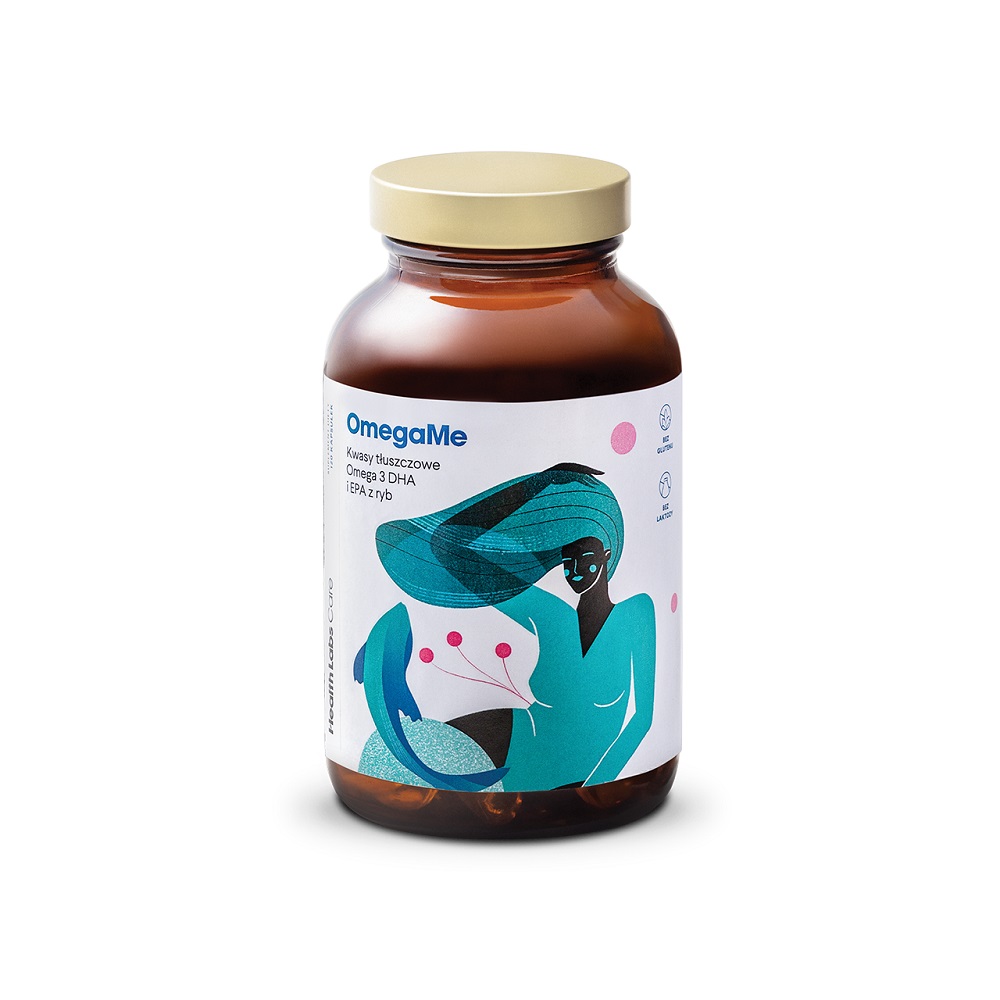 24154121641812198 OmegaMe kwasy tłuszczowe Omega 3 DHA i EPA z ryb suplement diety 60 kapsułek - obrazek 1