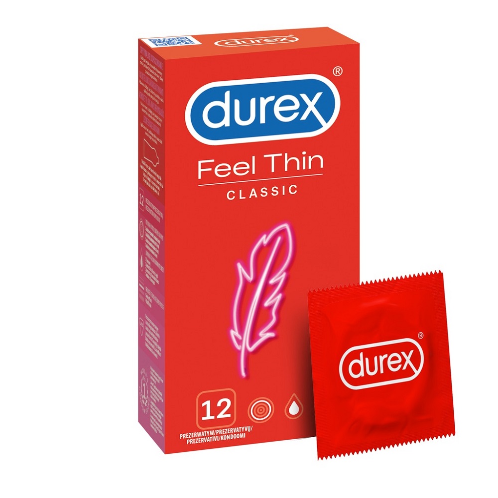 2415701675273412 Feel Thin Classic cienkie prezerwatywy lateksowe 12szt - obrazek 1