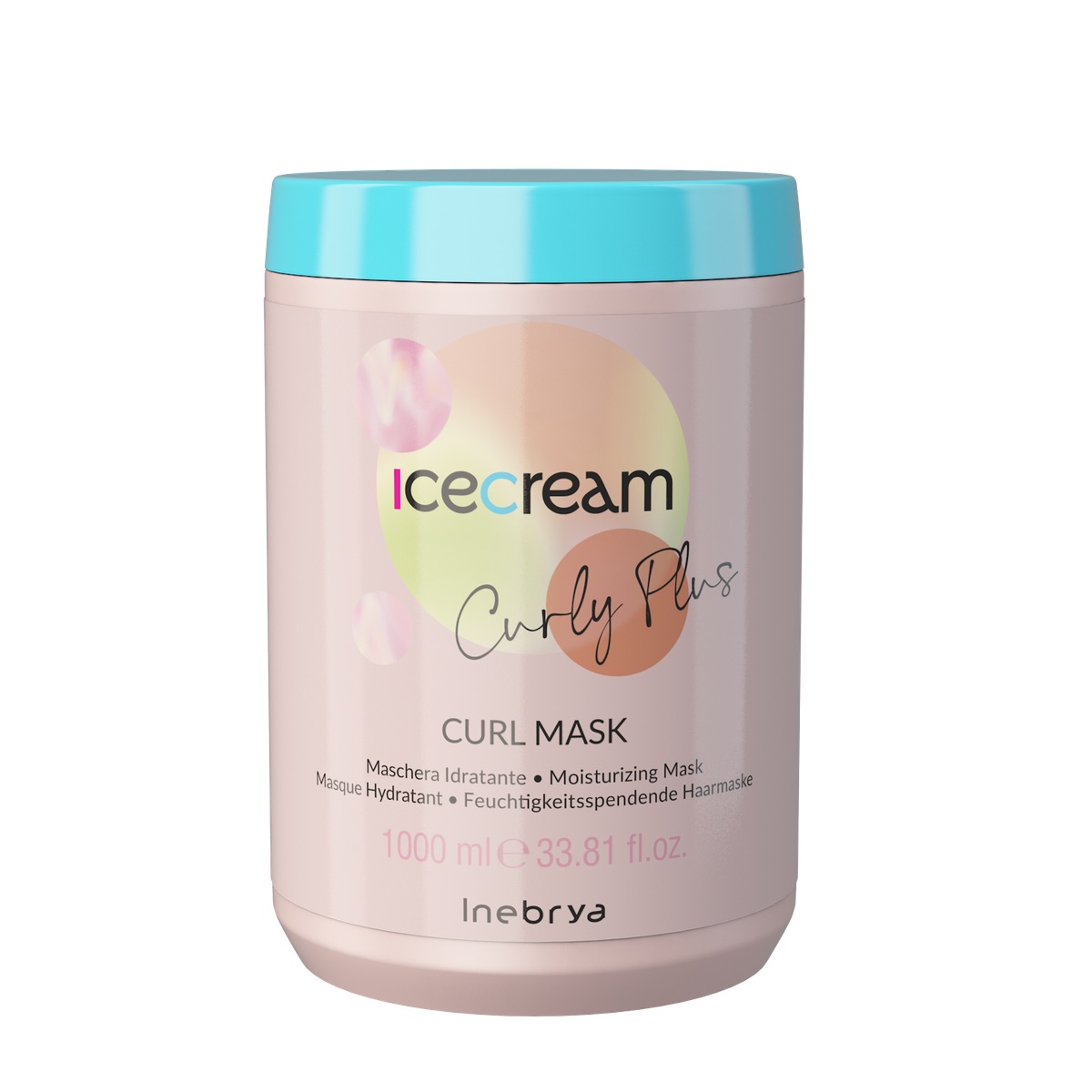 24166321677164775 Ice Cream Curly Plus nawilżająca maska do włosów kręconych i falowanych 1000ml - obrazek 1