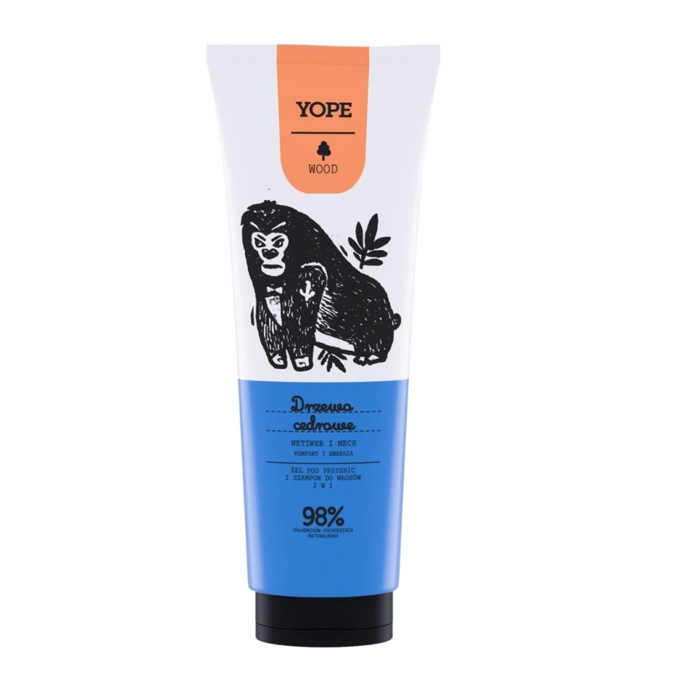 24207011659447717 Wood żel pod prysznic i szampon do włosów 2w1 Drzewo Cedrowe 250ml - obrazek 1