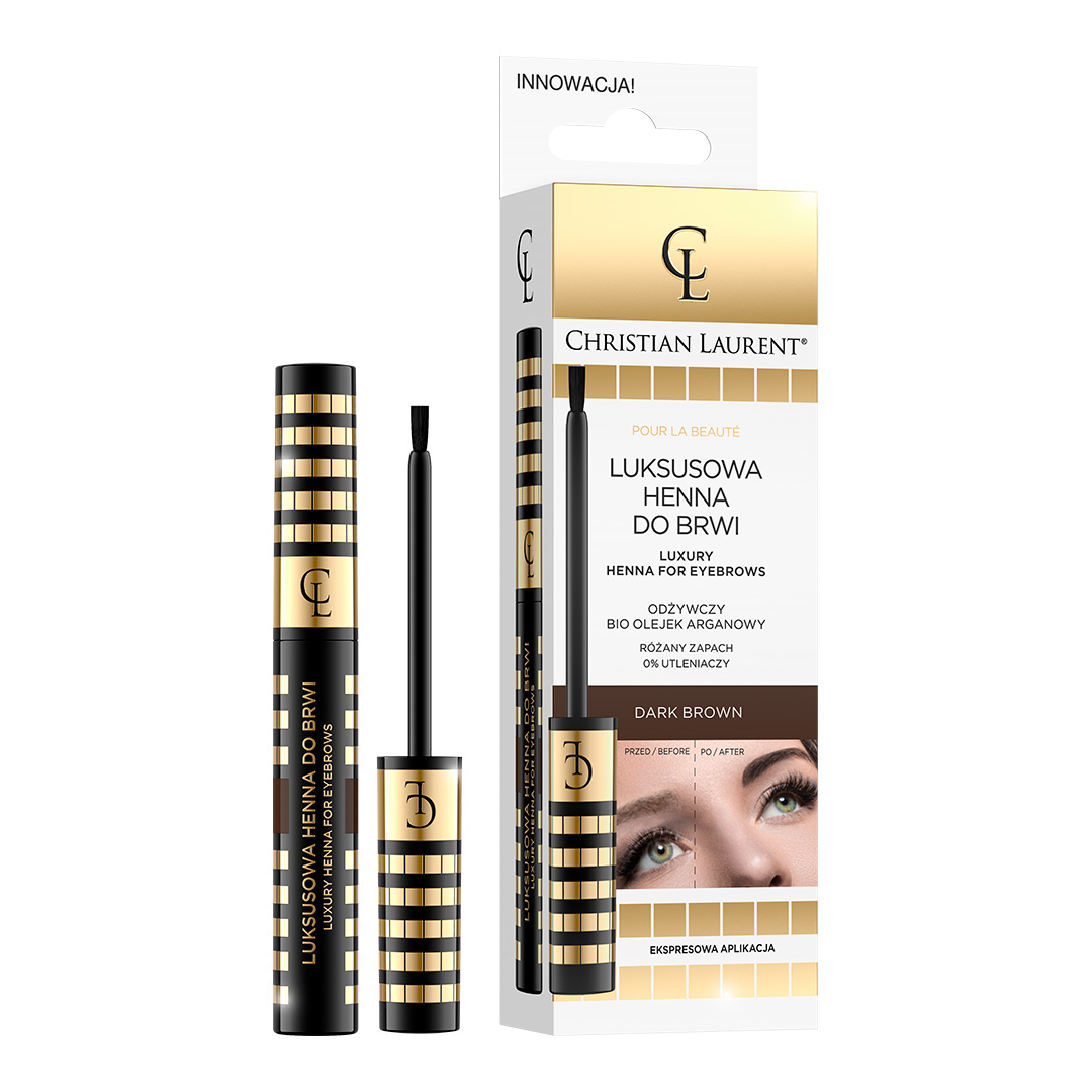 24212001652867679 Pour La Beaute luksusowa henna do brwi Dark Brown 6ml - obrazek 1
