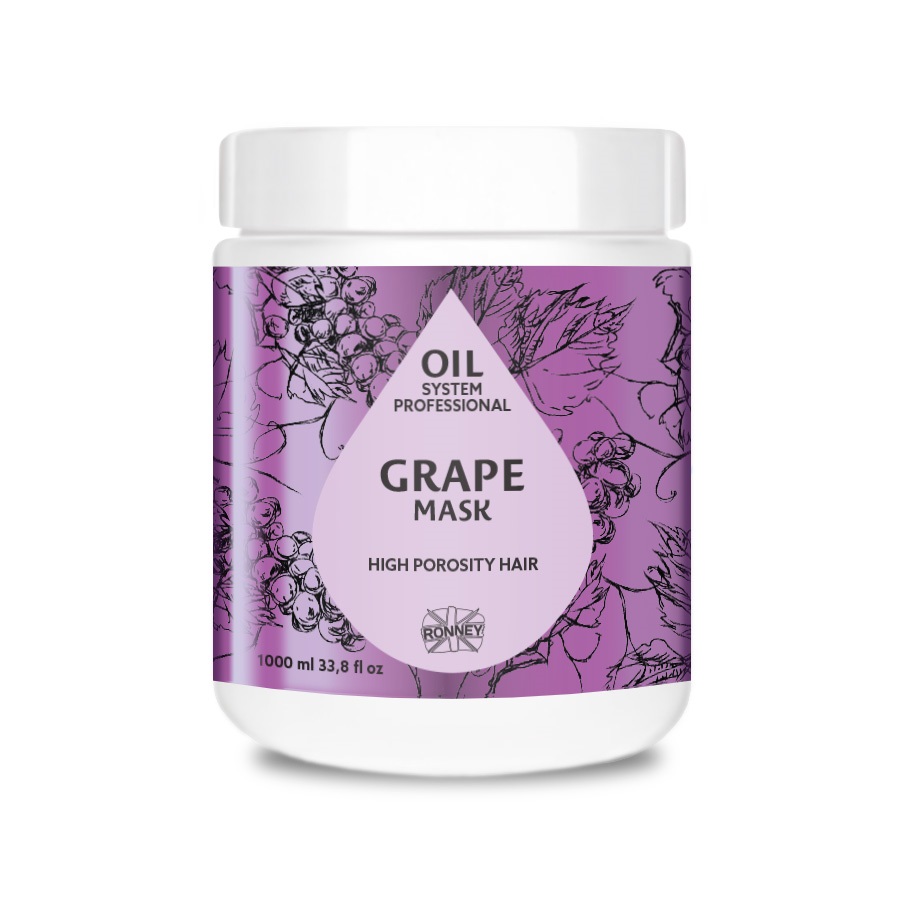 24220151696600644 Professional Oil System High Prosity Hair maska do włosów wysokoporowatych Grape 1000ml - obrazek 1