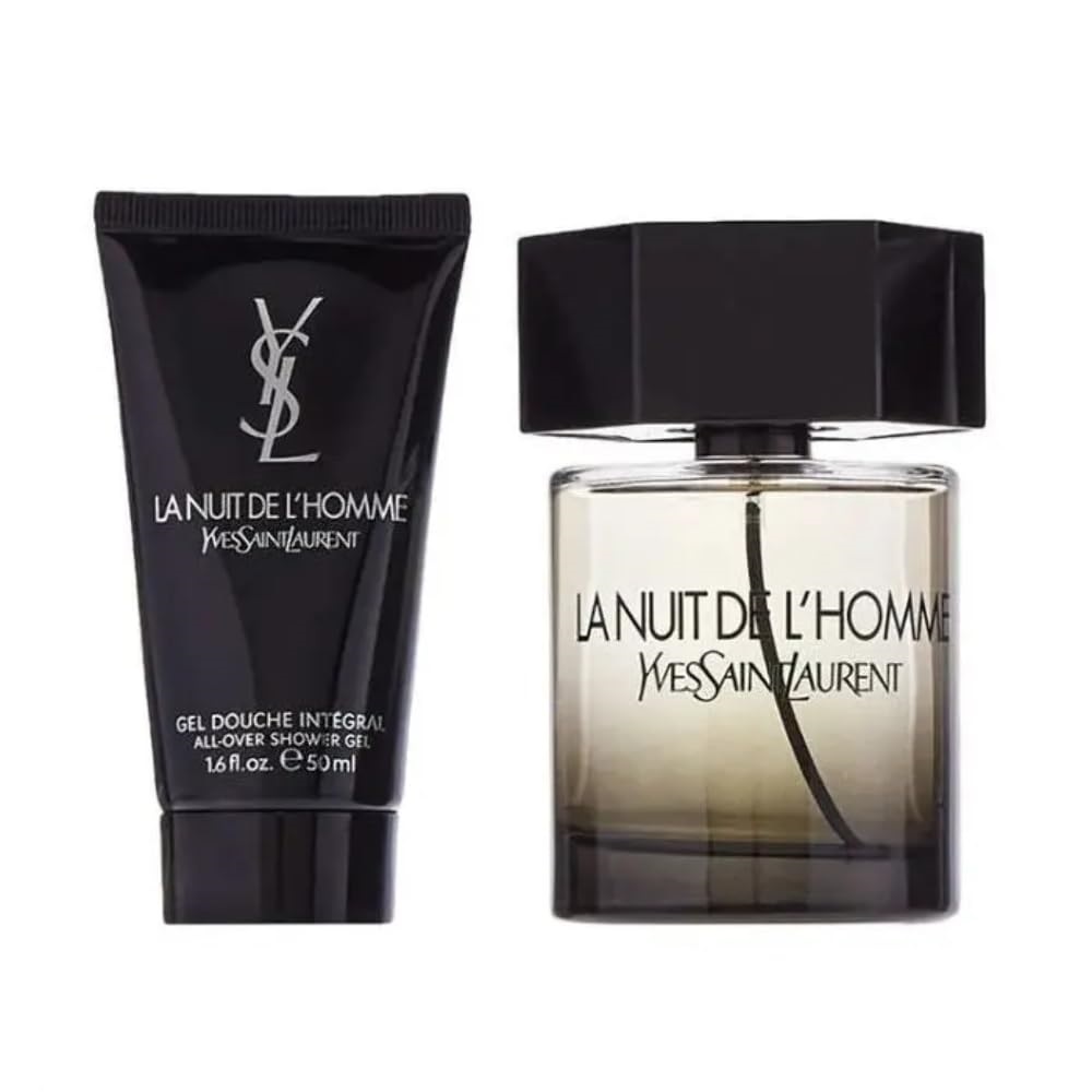 Version 1.0.0 La Nuit De L'Homme zestaw woda toaletowa spray 100ml + żel pod prysznic 50ml - obrazek 1