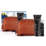 Uomo zestaw tonizujący żel pod prysznic 250ml + pianka do golenia 75ml + The Bridge kosmetyczka
