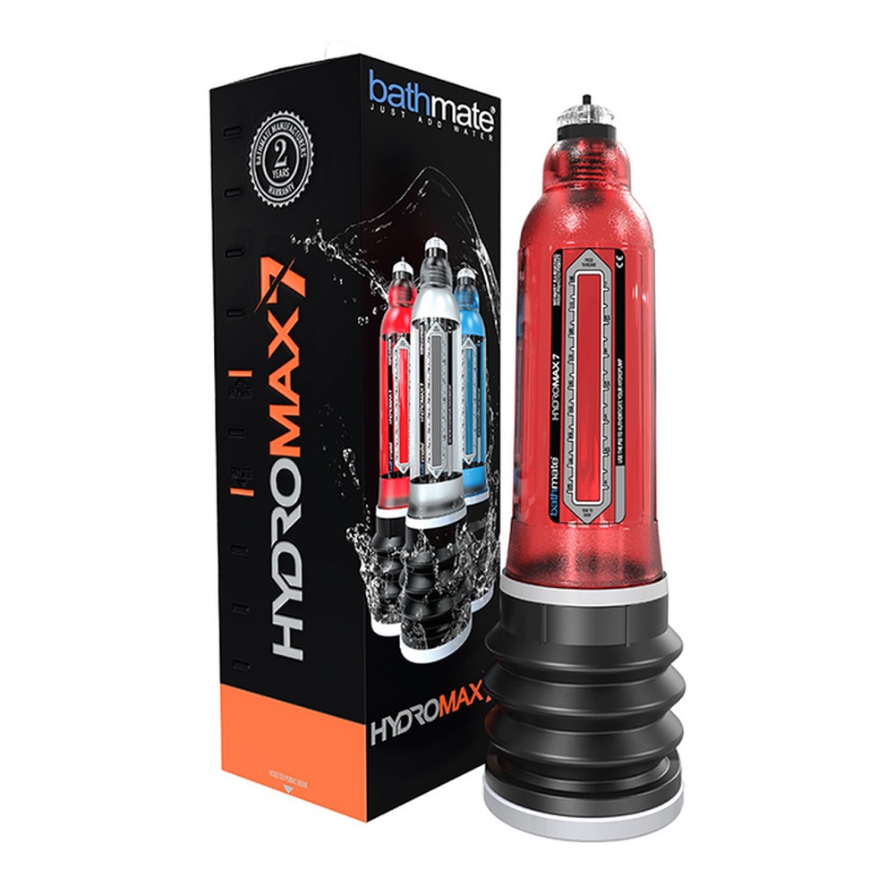 24353231632831429 HydroMax7 pompka wodna do powiększania penisa Brilliant Red - obrazek 1