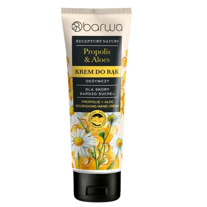 24387241752672708 Receptury Natury odżywczy krem do rąk Propolis + Aloes 100ml - obrazek 1