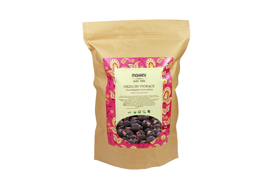 2443221573208377 Mystic India orzechy piorące z bawełnianym woreczkiem 900g - obrazek 1