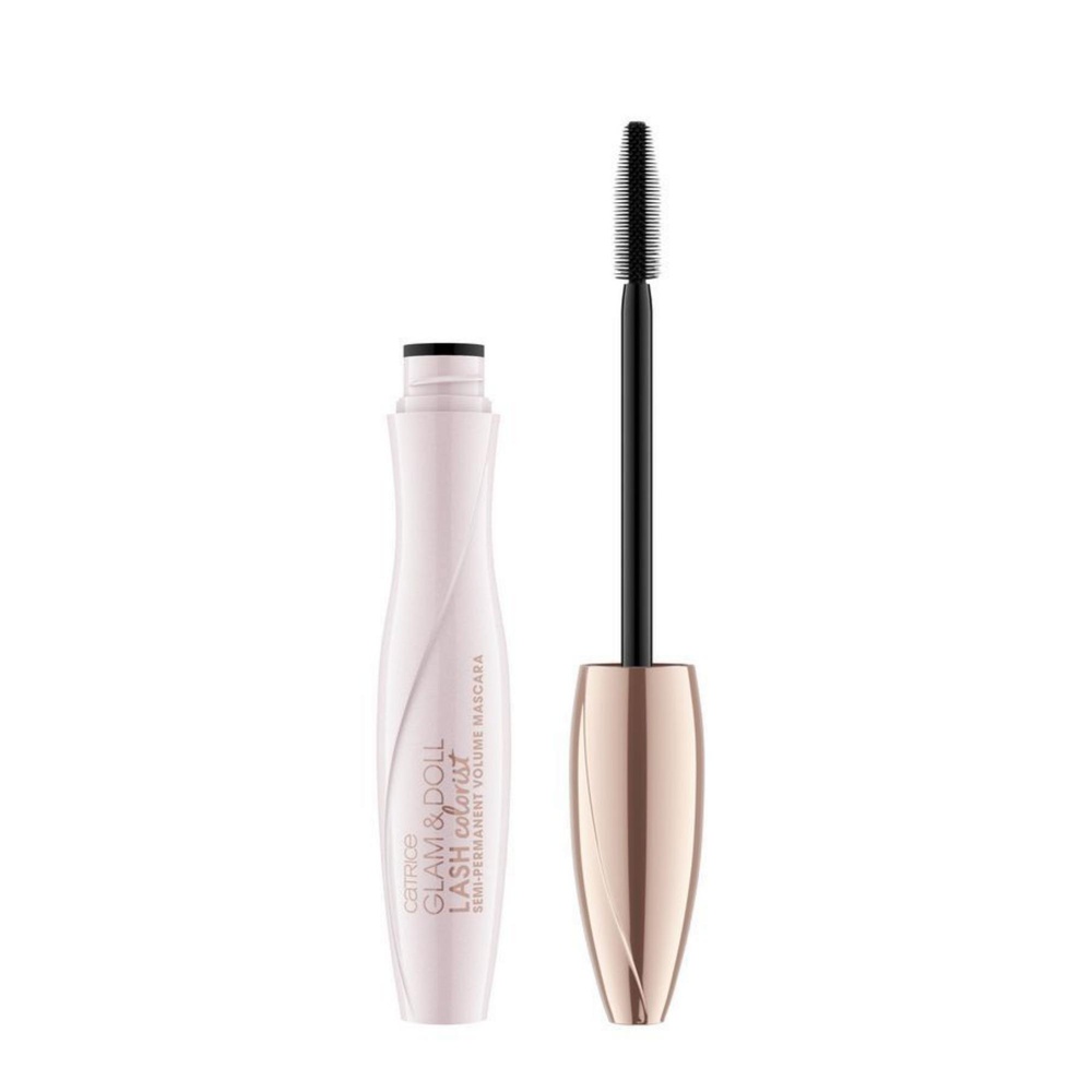 24448291666018266 Glam & Doll Lash Colorist Semi-Permanent Volume półpermanentna maskara pogrubiająca 010 Ultra Black 9ml - obrazek 1