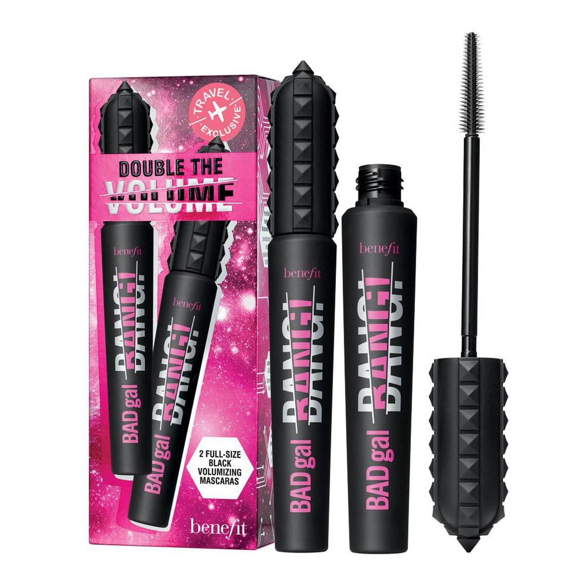 24509301651842822 Double The Volume Travel Set zestaw pogrubiający tusz do rzęs Black 2x8.5g - obrazek 1