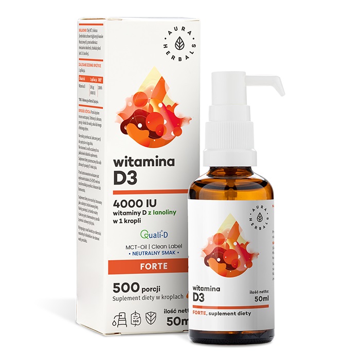 24549971752656835 Witamina D3 4000 IU suplement diety w kroplach 50ml - obrazek 1