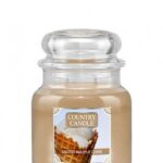 Średnia świeca zapachowa z dwoma knotami Salted Waffle Cone 453g