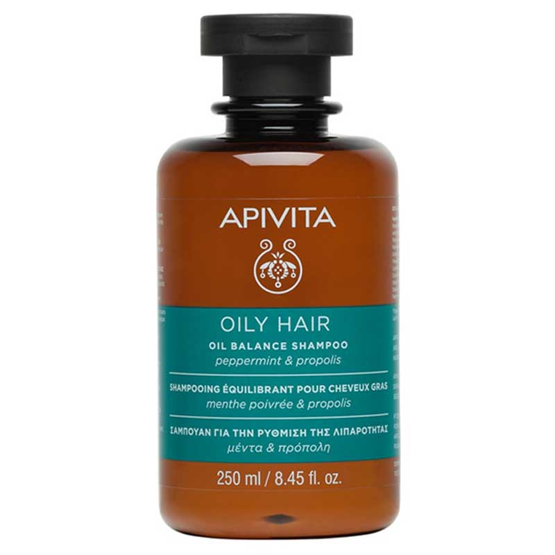 24621731755846363 Oily Hair Oil Balance Shampoo szampon regulujący przetłuszczanie z miętą i propolisem 250ml - obrazek 1