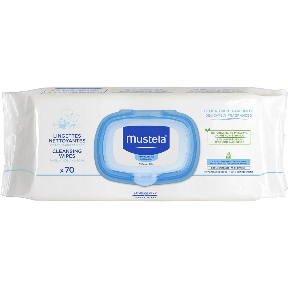 24731091655090957 Cleansing Wipes oczyszczające chusteczki dla dzieci i niemowląt 70szt - obrazek 1