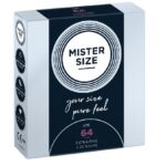 Condoms prezerwatywy dopasowane do rozmiaru 64mm 3szt.