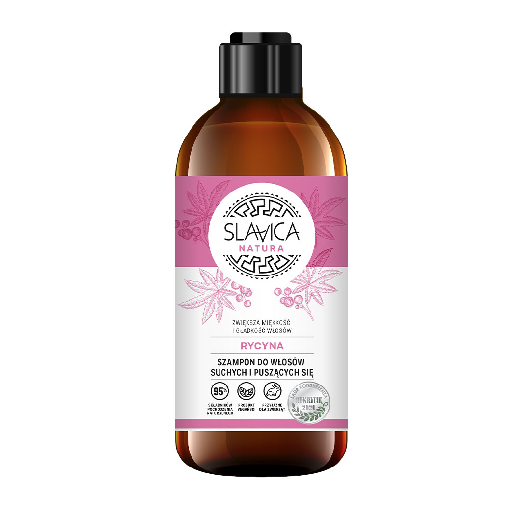 24834411646911600 Natura szampon do włosów suchych i puszących się Rycyna 400ml - obrazek 1