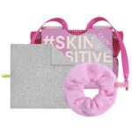 Skin Positive zestaw ręcznik do twarzy + gumka do włosów + woreczek do prania